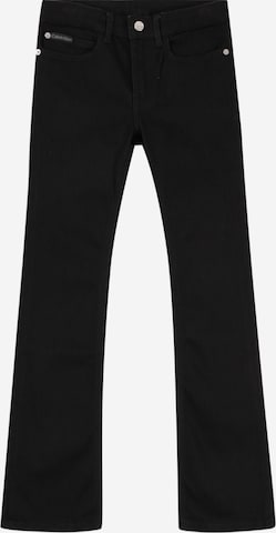 Calvin Klein Jeans Levenevä Farkut 'Ess' värissä musta: etupuoli