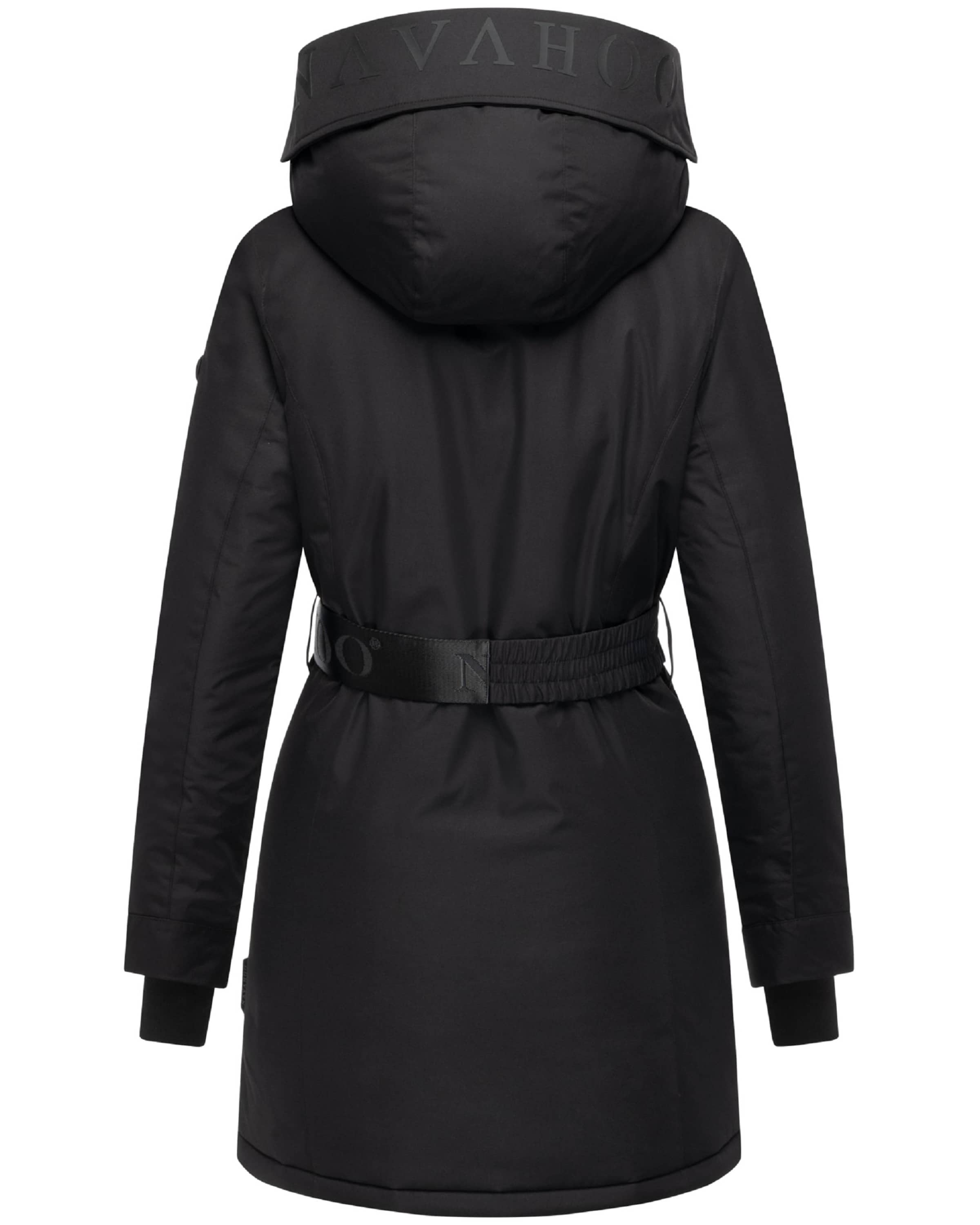 NAVAHOO Χειμερινό παλτό 'Frostkuss 14' σε μαύρο