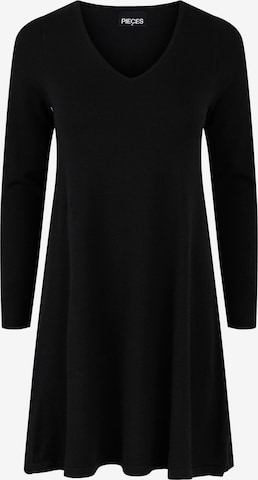 Pieces Petite Knitted dress 'Cenia' in Black: front