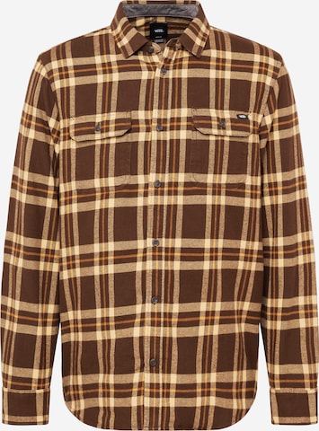 VANS Button Up Shirt 'WESTMINSTER' in Brown: front