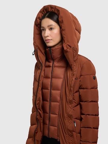 khujo Wintermantel 'Dier' in Bruin