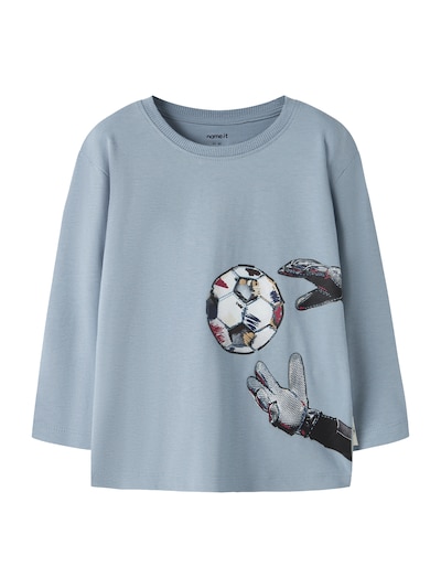 NAME IT Camiseta 'NMMLeander' en 122-128 en ópalo / azul oscuro / blanco, Vista del producto