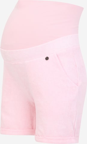 LOVE2WAIT Pants 'Terry' in Pink: front