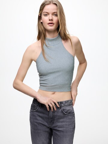 Pull&Bear Top - Modrá: predná strana