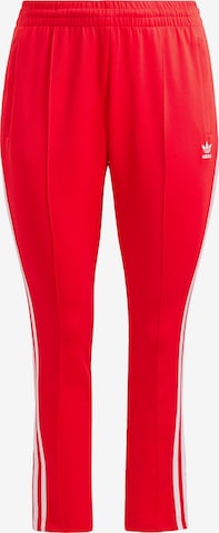 Slimfit Pantaloni 'Adicolor SST' de la ADIDAS ORIGINALS pe roșu: față