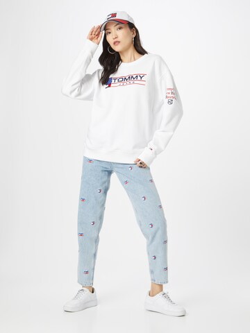 Tommy Jeans Sweatshirt 'Modern Sport 1' in Weiß