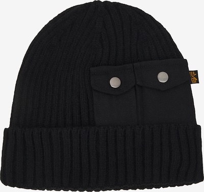 ALPHA INDUSTRIES Beanie in schwarz, Produktansicht