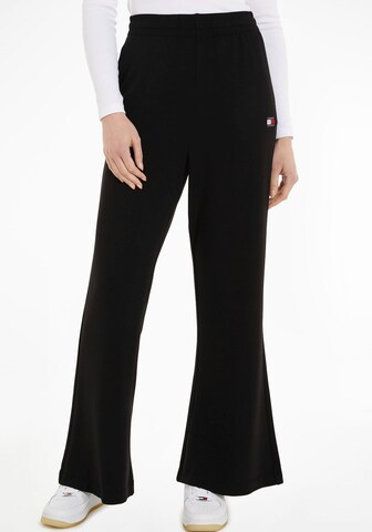 Wide leg Pantaloni di Tommy Jeans Curve in nero: frontale