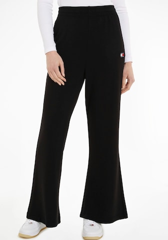 Tommy Jeans Curve - Perna larga Calças em preto: frente