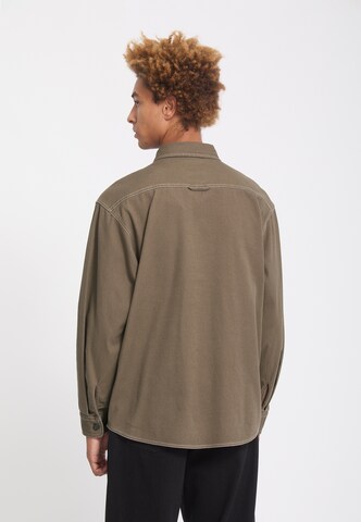 Volcom Comfort Fit Hemd 'Levelstone' in Braun
