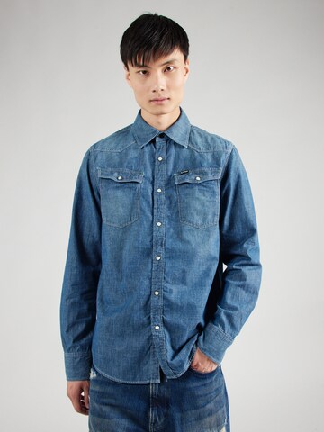 G-STAR Regular fit Overhemd in Blauw: voorkant