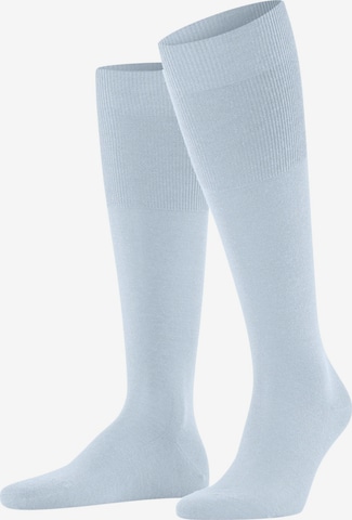 FALKE Knee High Socks 'Airport' in Blue: front