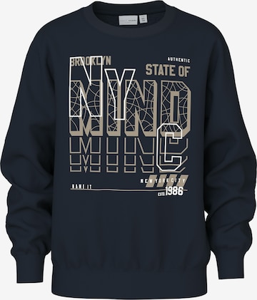 NAME IT Sweatshirt 'NKMVILDAR' in Blue: front