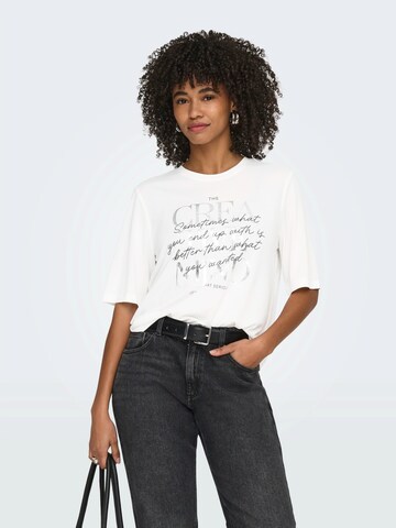 ONLY Shirt 'ONLFREE MAYA' in Wit: voorkant