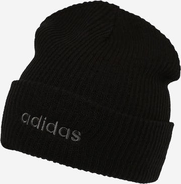 melns ADIDAS PERFORMANCE Sporta cepure: no priekšpuses