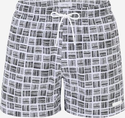 Calvin Klein Swimwear Badeshorts in grau / schwarz / weiß, Produktansicht