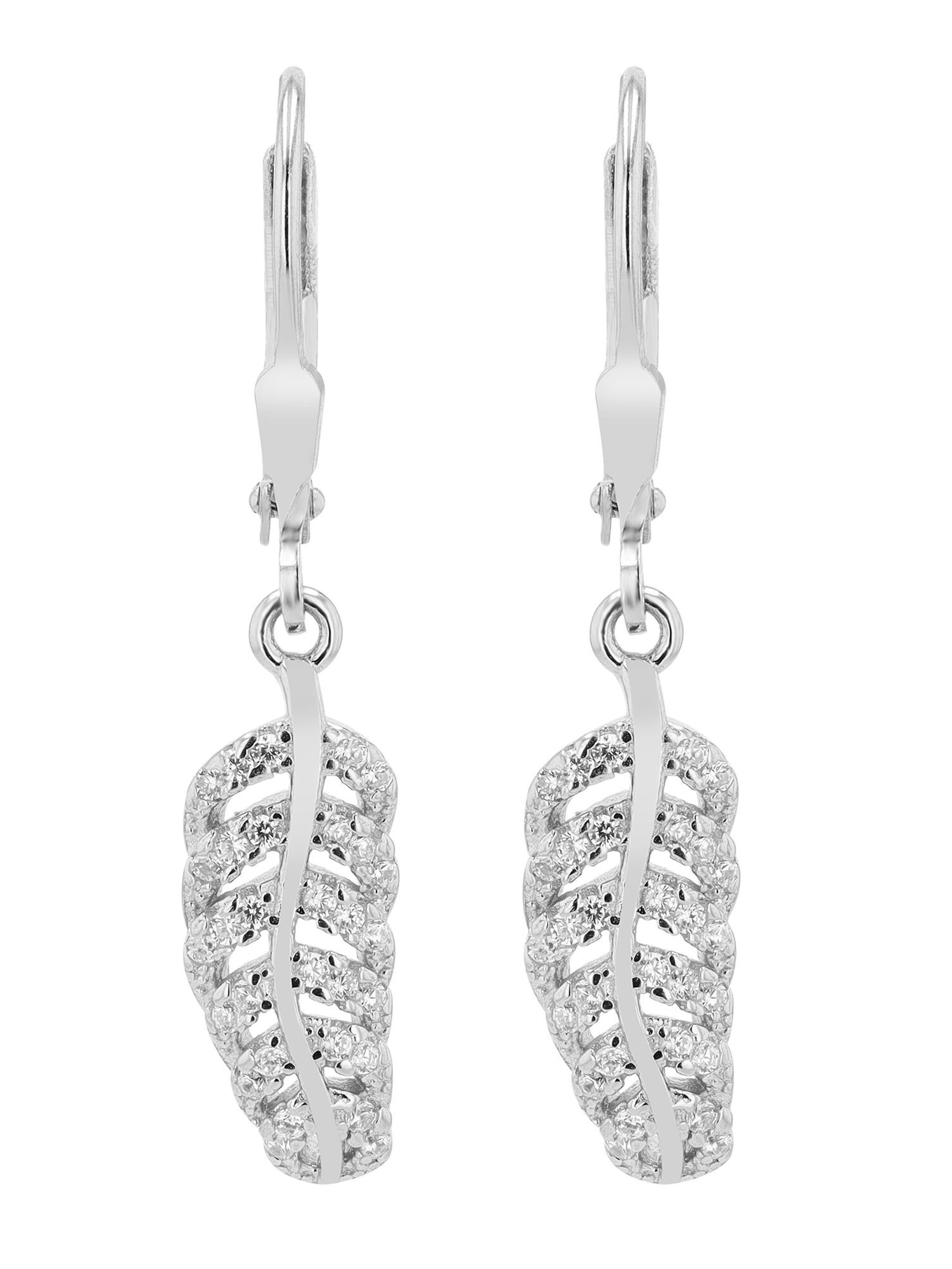 Akzent Earrings 'Ilva' in Silver: front