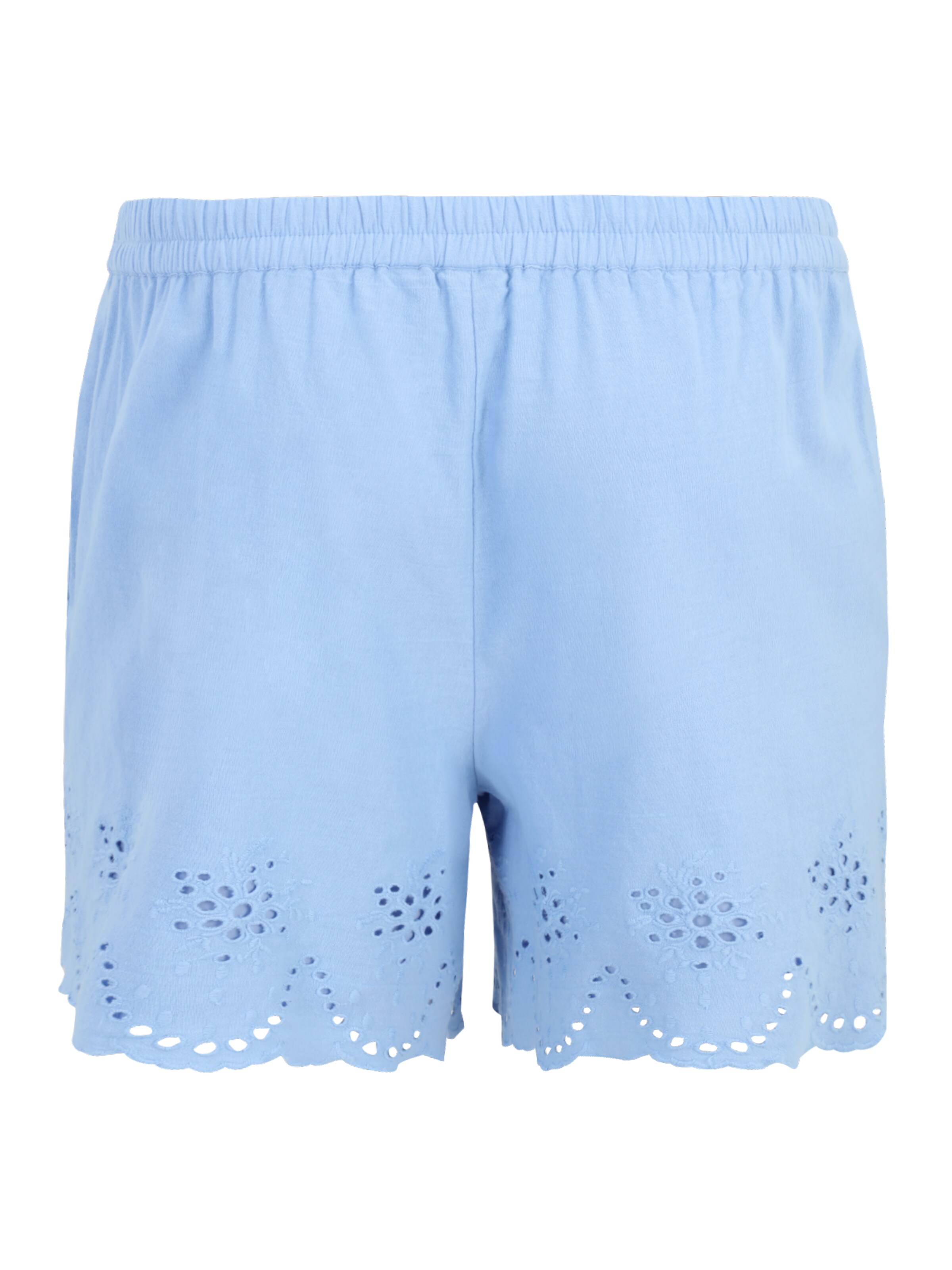 PIECES Curve Regular Trousers 'PCALMINA' in Blue