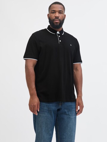 Jack & Jones Plus Shirt 'JJEPaulos' in Black: front