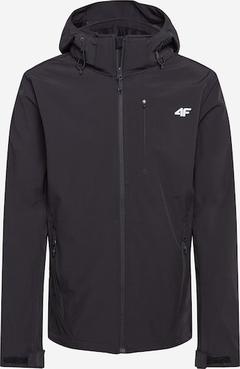 4F Sportjacke in schwarz / weiß, Produktansicht