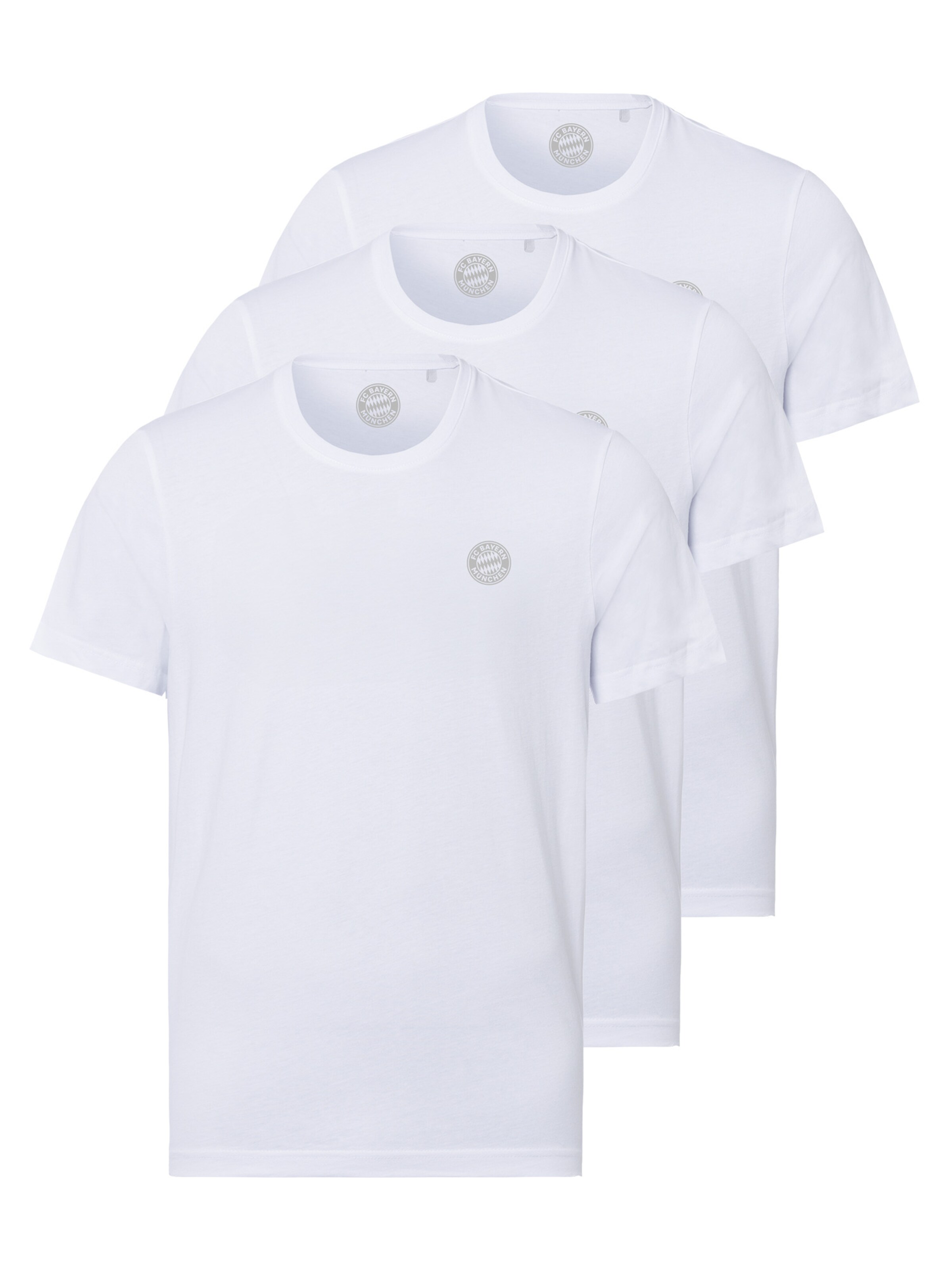 FC BAYERN MÜNCHEN T-Shirt in Weiß: Vorderseite