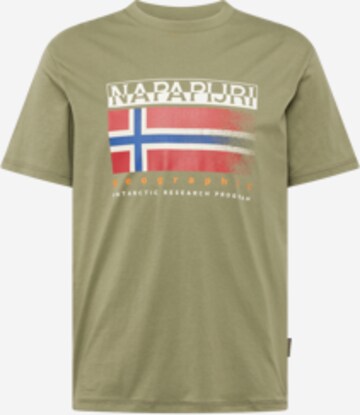 NAPAPIJRI Bluser & t-shirts 'S-KREIS' i grøn: forside