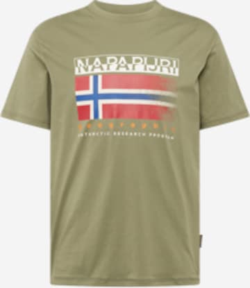 NAPAPIJRI Shirt 'S-KREIS' in Groen: voorkant