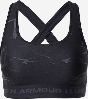 Bustier Soutien-gorge de sport UNDER ARMOUR en noir : devant