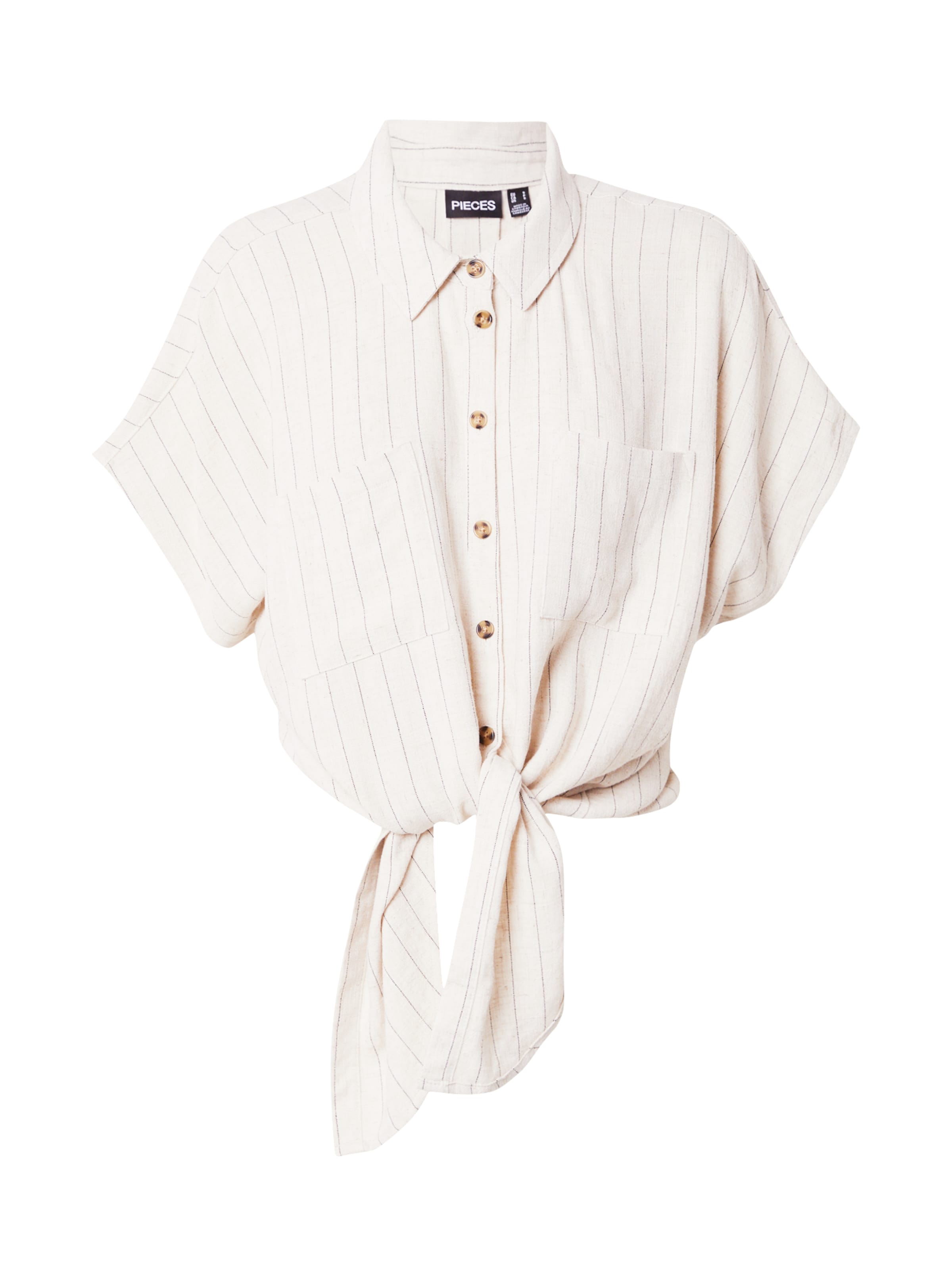 PIECES Blúz 'PCVinsty' - bézs: elől