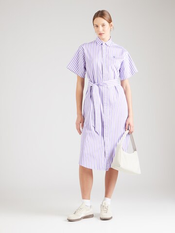 Abito camicia di Polo Ralph Lauren in lilla: frontale