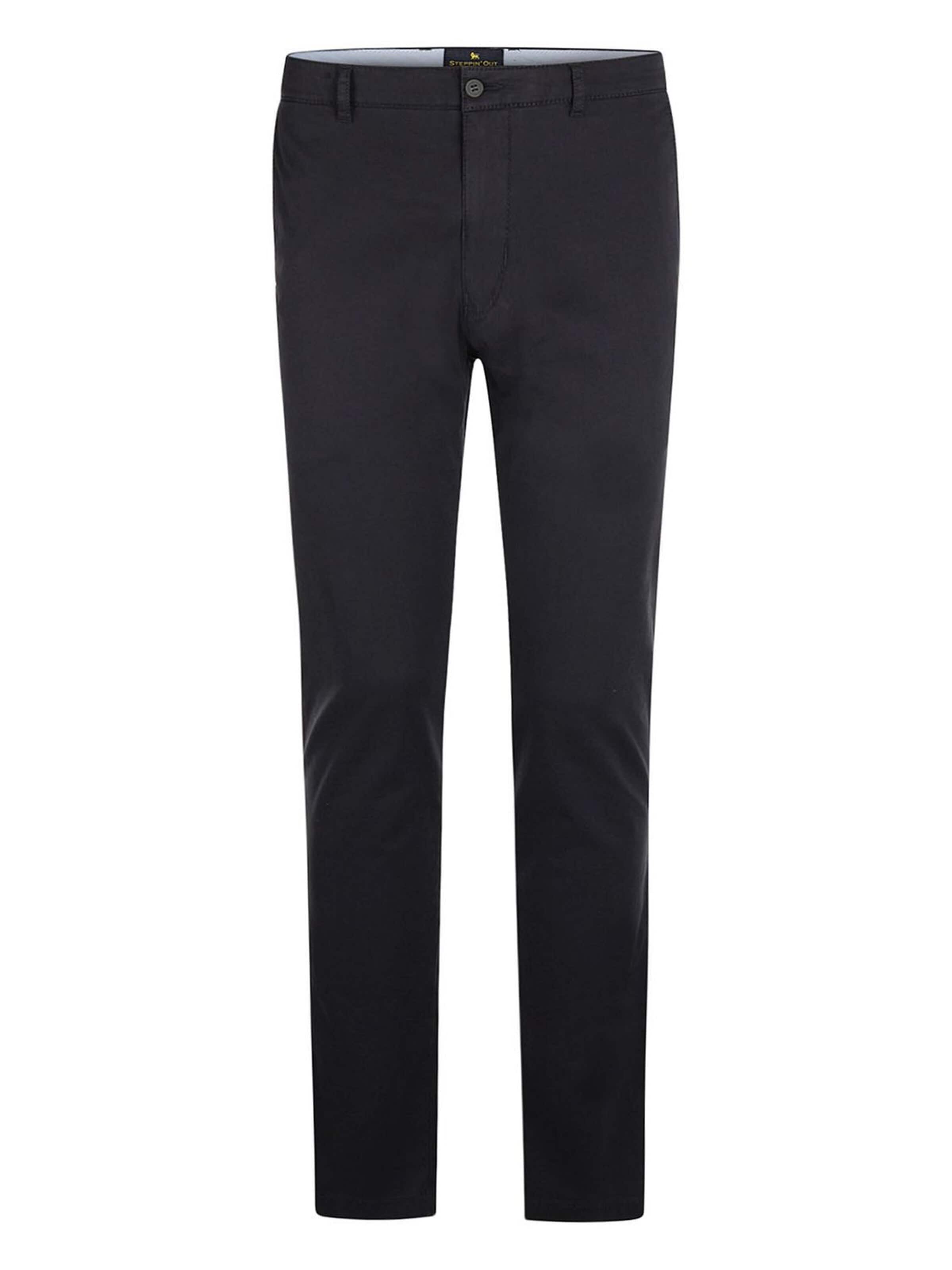 Steppin' out Regular Chino in Blauw: voorkant