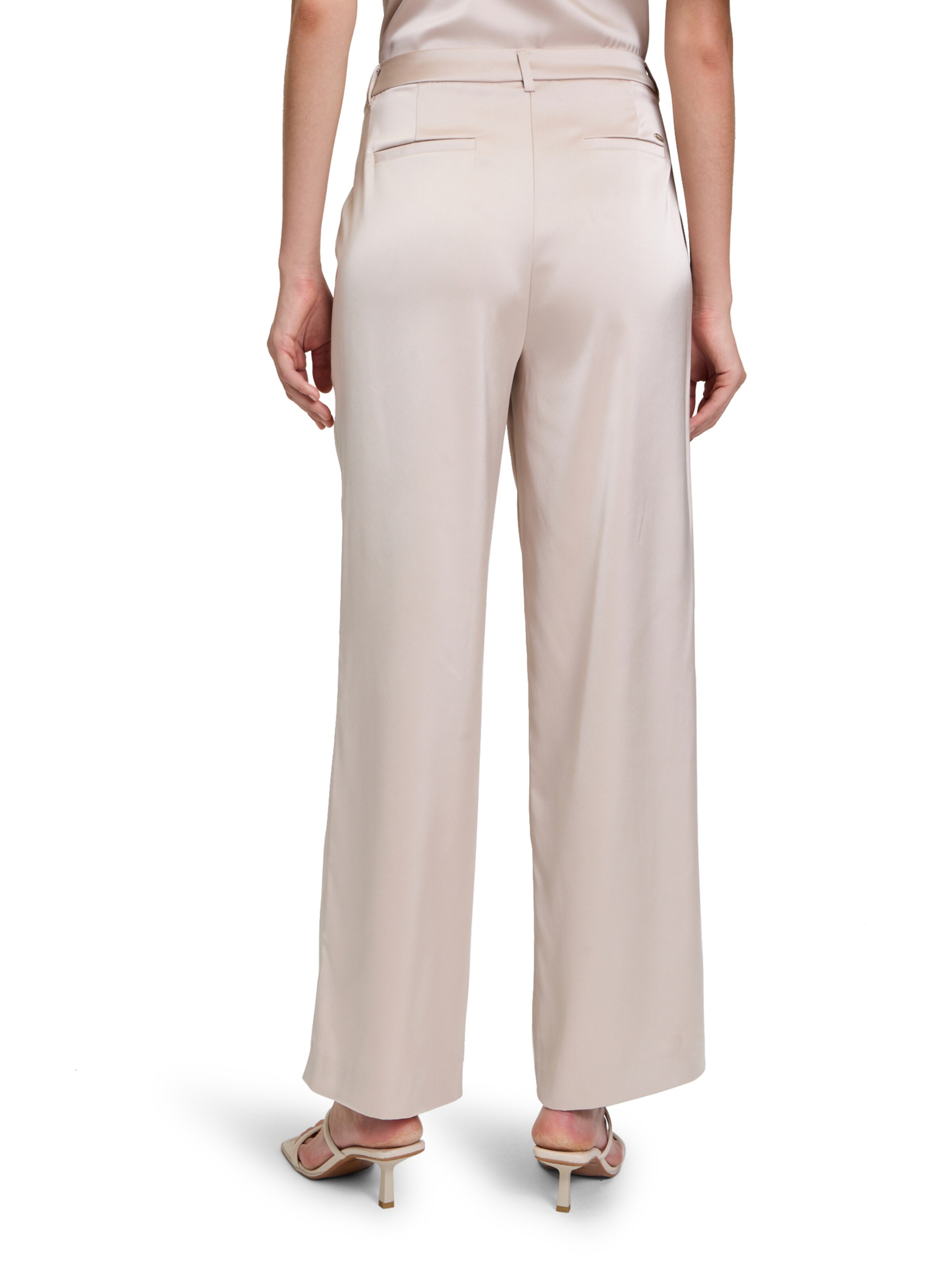 Betty & Co Wide leg Broek in Beige