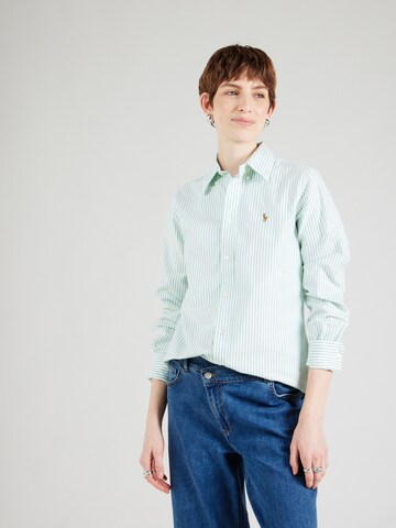 Camicia da donna di Polo Ralph Lauren in verde: frontale