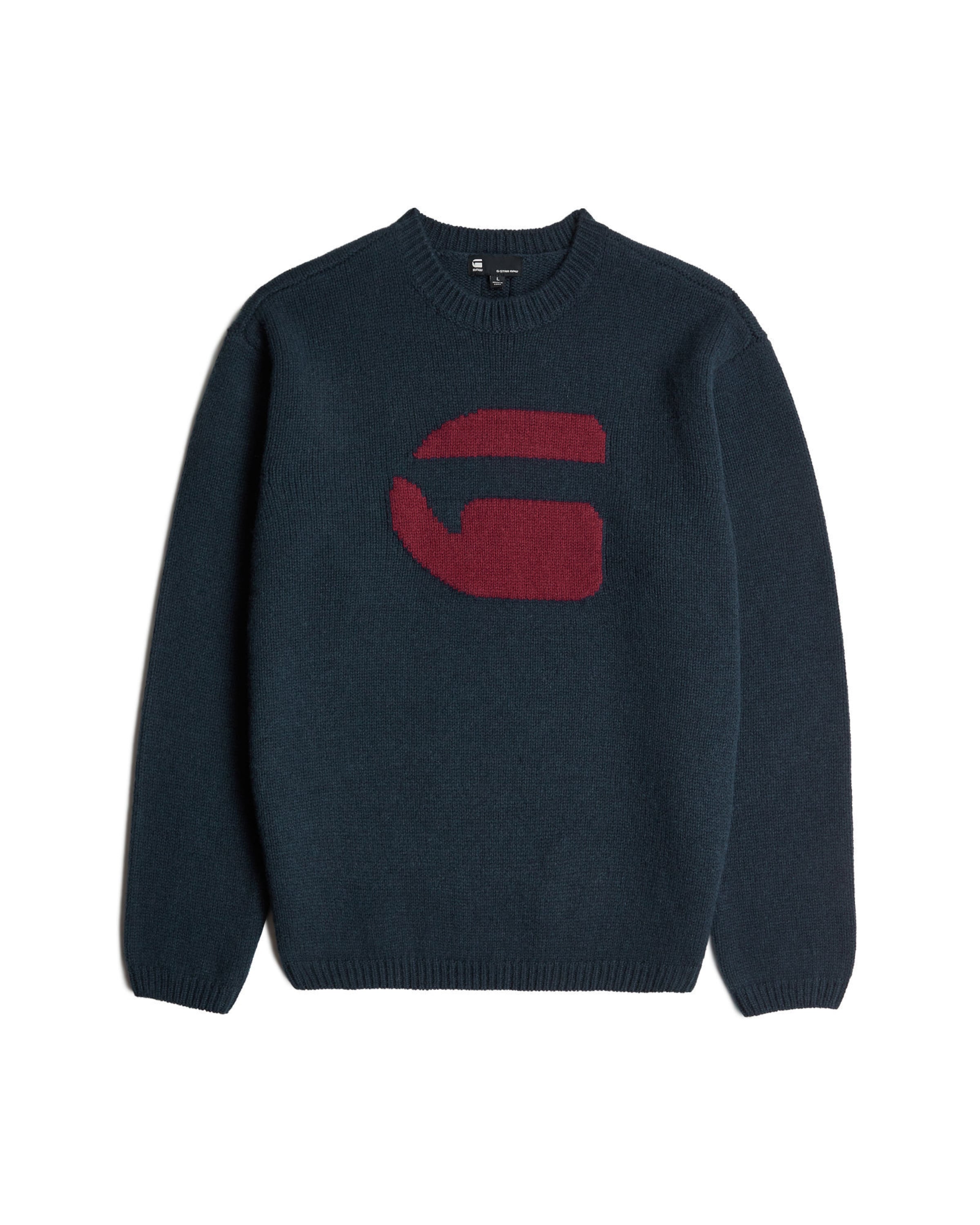 Pull-over 'G-Logo Relaxed' G-STAR en bleu : devant