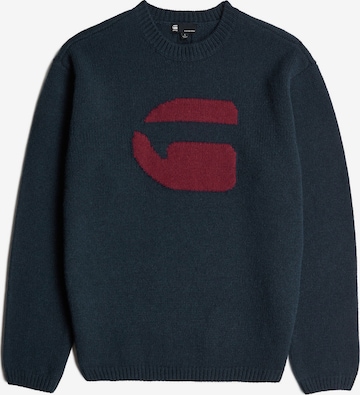 Pull-over 'G-Logo Relaxed' G-STAR en bleu : devant