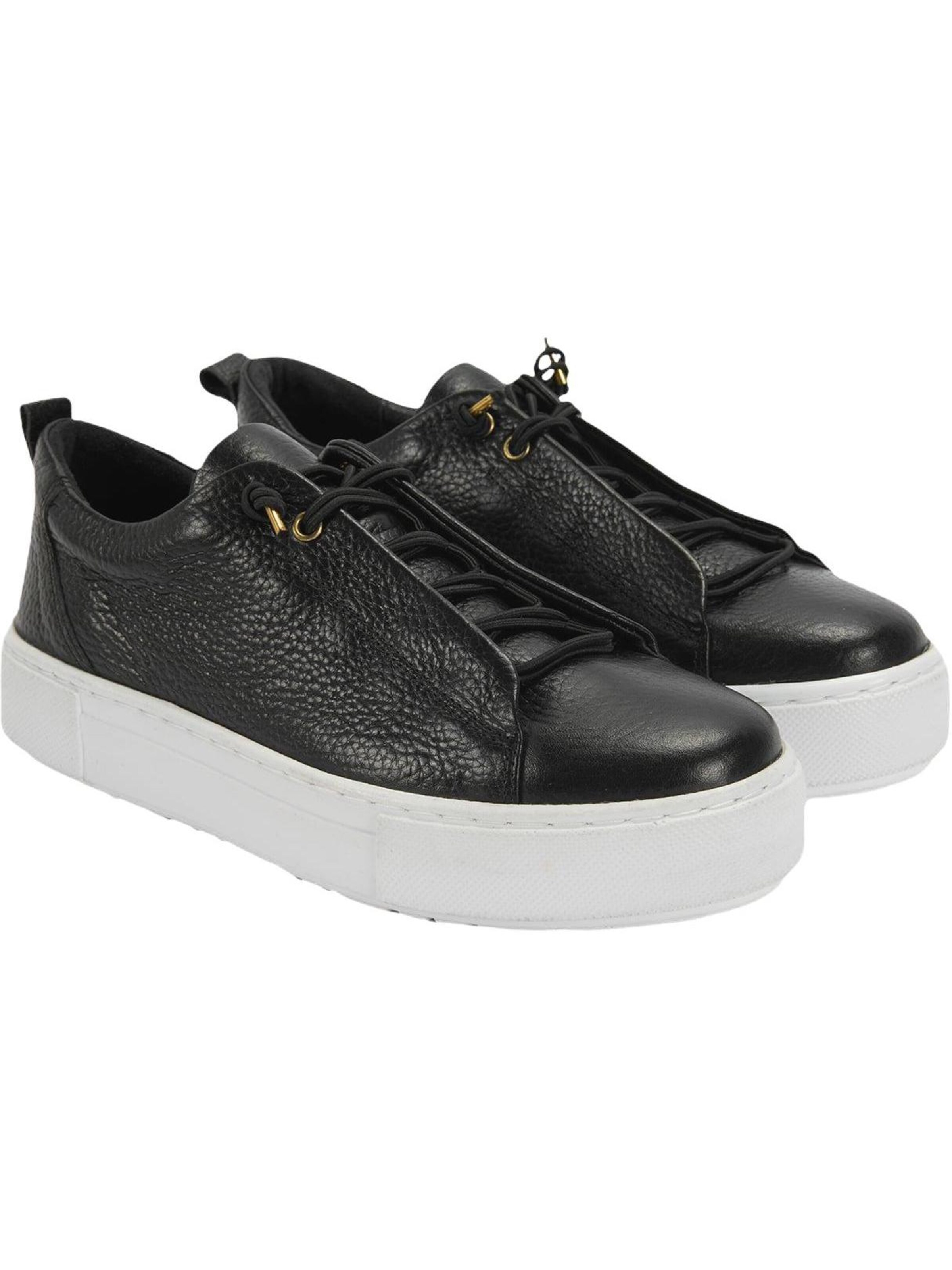Desa Sneakers laag 'Beleg' in Zwart: voorkant