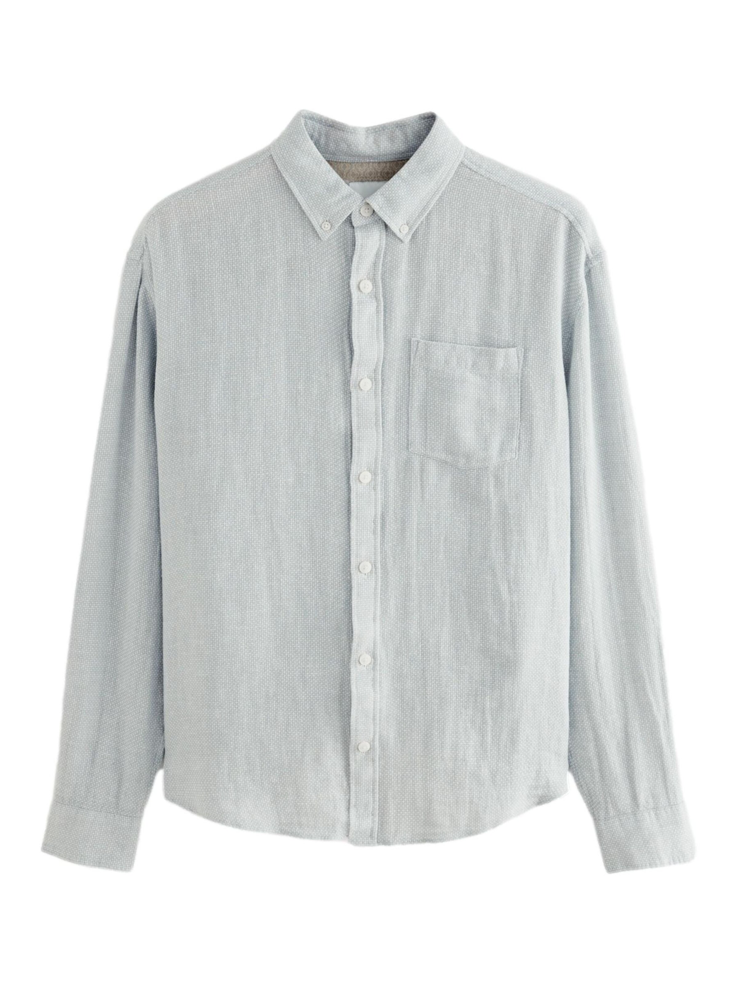 Next Regular Fit Hemd in Grau: Vorderseite