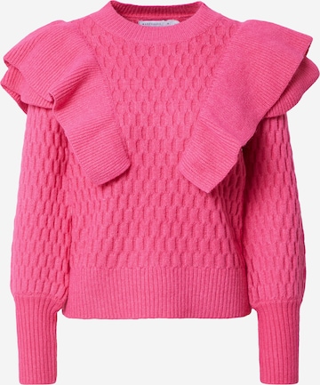 Warehouse Pullover 'Honeycomb' in Pink: predná strana