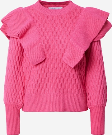 Warehouse Svetr 'Honeycomb' – pink: přední strana