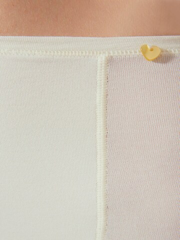 zd ZERO DEFECTS Boyshorts 'Galatea soy fiber short-leg panties' in White