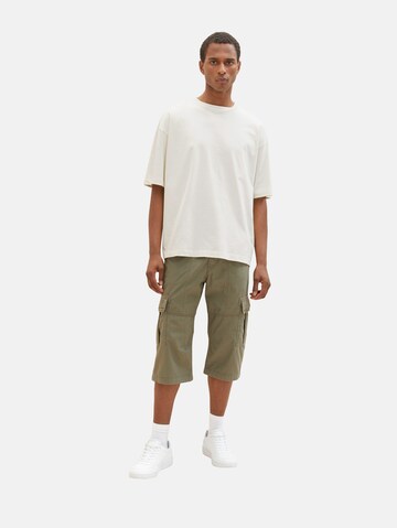 TOM TAILOR Regular Cargo Pants in Green