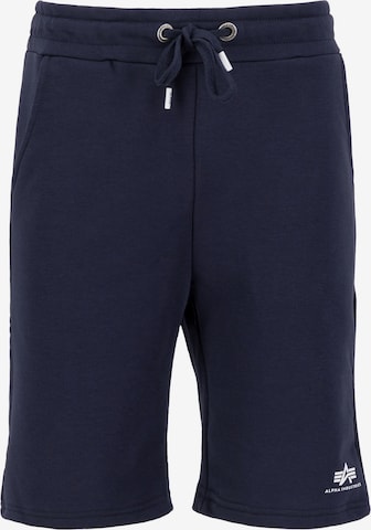 ALPHA INDUSTRIES Regular Broek in Blauw: voorkant