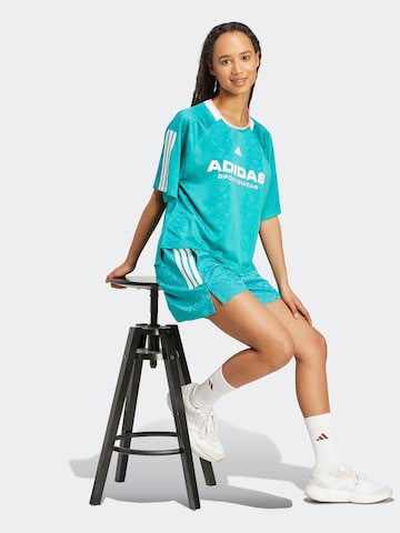 Loosefit Pantalon de sport 'TIRO Q3' ADIDAS SPORTSWEAR en vert : devant