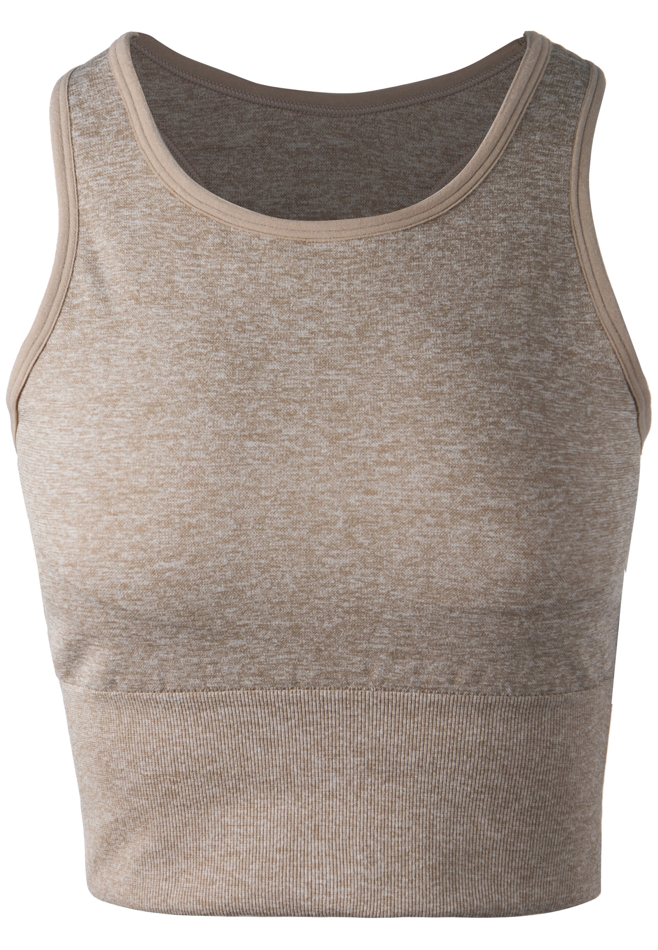 Athlecia Medium Support Sport-BH 'Flowee' in Beige: Vorderseite
