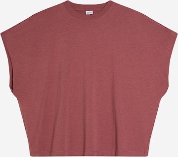 BershkaMajica - crvena boja: prednji dio