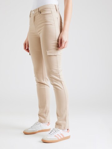 Slimfit Pantaloni cargo 'ONLBRANDY' di ONLY in beige: frontale