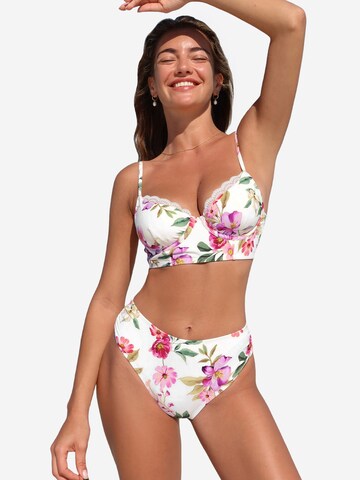 Cupshe Bustier Bikini in Weiß: Vorderseite