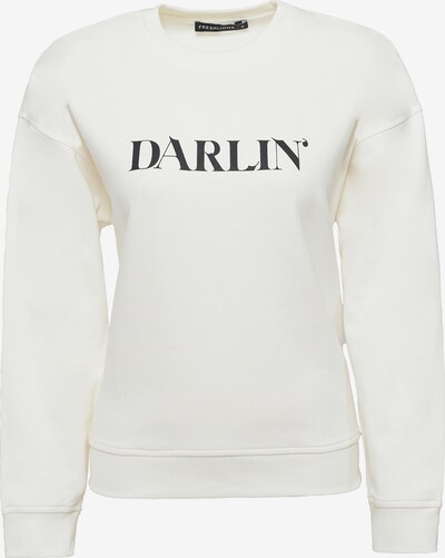 FRESHLIONS Sweat-shirt ' DARLIN ' en crème / noir, Vue avec produit