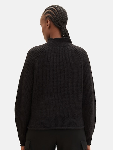 TOM TAILOR DENIM Sweater in Black