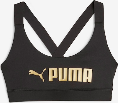 PUMA Sports-BH i guld / sort, Produktvisning